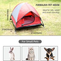 Lit de luxe portable toutes saisons pour chats, tente de camping pliable d'intérieur pour petits chiens, en tissu Oxford 600D avec fermeture éclair, robuste