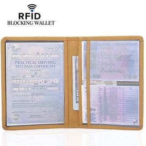 Venta al por mayor de fábrica: Tarjetero RFID vintage europeo para licencia de conducir y tarjeta de registro de <span class=keywords><strong>coche</strong></span>, paquete de tarjetas de visita, material de microfibra - Product Image 3