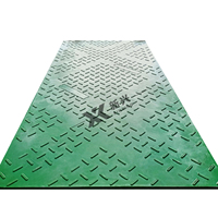 Tapis de protection du sol en plastique composite pour travaux de construction, tapis de grue temporaire en HDPE haute résistance