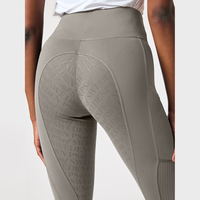 Meilleures ventes, nouveau design, culottes d'équitation en silicone taille haute, compétition équestre, leggings techniques d'équitation
