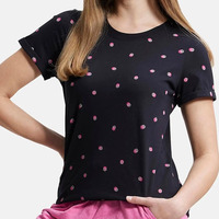 Kaos Kasual Wanita Bahan Kanvas Warna Solid Custom O-neck Lengan Pendek Bernapas Ramah Lingkungan Berkualitas Tinggi Musim Panas 220g