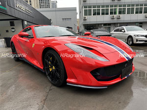 Garniture d'accessoires <span class=keywords><strong>de</strong></span> voiture pour Ferrari 812 <span class=keywords><strong>en</strong></span> <span class=keywords><strong>tissu</strong></span> <span class=keywords><strong>de</strong></span> fibre <span class=keywords><strong>de</strong></span> carbone véritable <span class=keywords><strong>de</strong></span> style OEM - Product Image 3