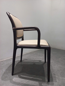 Chaise de salle à manger rembourrée de qualité supérieure, structure en bois massif, siège en velours, mobilier moderne pour salon PISANO - Product Image 3