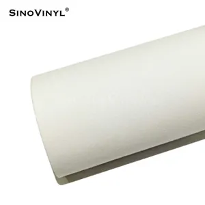 Sinovinyl vs-02 אוויר בועה פולימר pvc קטיפה לבן מכונית קישוט ויניל סרט גלישת