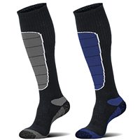 Chaussettes de ski rembourrées en laine mérinos pour temps froid
