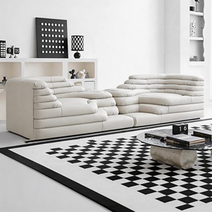 Divano Modulare in Tessuto <span class=keywords><strong>Terrazza</strong></span>, Design Moderno Italiano di Lusso, Combinazione per Soggiorno di Villa - Product Image 1