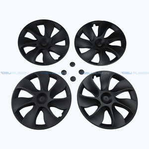 Enjoliveurs de roue pour Tesla Model Y 2020-2026, 19 pouces, style turbine, noir mat, pour modification automobile, 4 pièces - Product Image 2