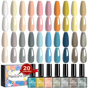 Set de Esmaltes de Gel Opacos de Moda 2026 - Kit de Gel de Color Sólido Nude/Macaron Personalizado con Logotipo OEM para Uso en Salón - Product Image 4