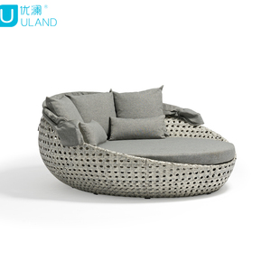 Uland Bán Chạy Ghế Phơi Nắng Giường Mây Mây Tròn Ngoài Trời Có Mái Che Đồ Nội Thất Sân Trong Giường Ban Ngày Bằng Mây Tròn Đi Biển - Product Image 4