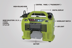 DC <span class=keywords><strong>12v</strong></span> AC 110v <span class=keywords><strong>220v</strong></span> 160Psi filaire automatique pneu de voiture compresseur d'air pompe numérique Portable sans fil électrique <span class=keywords><strong>gonfleur</strong></span> de pneu de voiture - Product Image 3