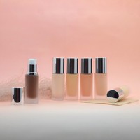 Meilleur Fond de Teint Liquide Vegan Waterproof Éclaircissant Haute Couvrance Contrôle du Sébum Effet Mat Teinte Foncée Logo Personnalisé Visage