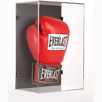 Boîte à gants en acrylique sur mesure RAYYI, directement de l'usine, pour l'affichage ou le laboratoire, avec vitrine de présentation de gants de boxe en acrylique transparent, boîte de rangement