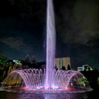 Fuente de Agua Circular Profesional Personalizada Chaohua, Fuente Decorativa de Gran Escala con Chorro Alto para Plaza Comercial