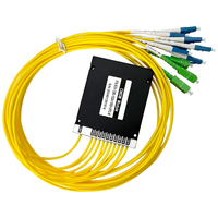 Multiplexor de 8 canales 20nm CWDM Mux/Demux, módulo de caja de ABS de fibra óptica, sistema de fibra dual de 1270 y nm para módulo SFP de 10G /25G