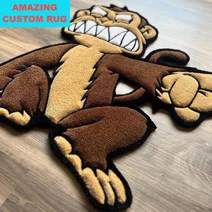 Chất Lượng Tốt Nhất Tùy Chỉnh Dễ Thương Phim Hoạt Hình Thiết Kế Tùy Chỉnh Trẻ Em Thảm Khu Vực Thảm Cho Phòng Khách Tay Tufted Thảm Acrylic Và Len Thảm - Product Image 5