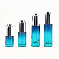 Flacon compte-gouttes en verre transparent rond et droit de 5 ml à 30 ml, flacon mince pour huiles essentielles, échantillons cosmétiques et sérums
