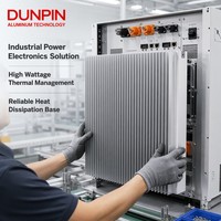Radiateur Dissipateur de Chaleur Industriel Personnalisé en Aluminium Anodisé Argenté de Grande Taille, Profil 6063 T5 avec Services de Découpe, Pliage et Soudage CNC