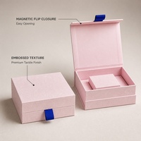 Coffret à bagues personnalisé avec couvercle magnétique grand format, boîte cadeau pour bijoux avec insert en velours pour mariage, fiançailles, OEM, ODM