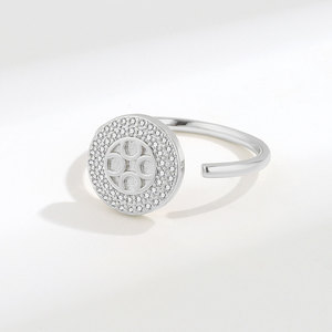 Vintage Micro Pave Zircon Geometric Anxiety <b>Spin</b> <b>Rings</b> Adjustable Copper Gold Plated Anti Nervousness Impatience Jewelry - Product Image 4