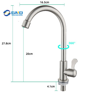 Edelstahl Waschbecken Wasserhahn Einzel kühlung alle Kupfer kern Waschbecken Wasserhahn - Product Image 3