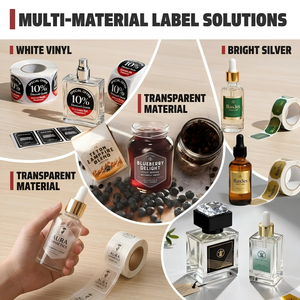 Autocollants personnalisés pour flacons YSB avec modèles <span class=keywords><strong>de</strong></span> conception gratuits, <span class=keywords><strong>impression</strong></span> holographique pour 2 ml, 3 ml, 10 ml - Product Image 3