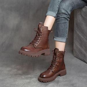 <span class=keywords><strong>Botines</strong></span> cortos de estilo británico para <span class=keywords><strong>mujer</strong></span> para Otoño <span class=keywords><strong>Invierno</strong></span> 2025, versión coreana versátil, tacón alto, PU, cierre de cordones, moda - Product Image 6