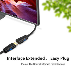 镀金6英尺1.8米<span class=keywords><strong>HDMI</strong></span> <span class=keywords><strong>2</strong></span>.0延长线聚氯乙烯90度左角 - Product Image 6