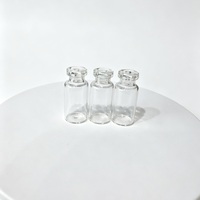 Flacon en verre pharmaceutique transparent ou ambré pour injection, avec bouchon en caoutchouc et étiqueté ZHEJIANG