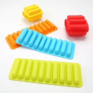 Cylindrical Silicone Ice Tray Mold Finger Biscuit Cookie Chocolate Mold Kitchenware Bakeware Baking Pastry Gadget Kitchen Tool