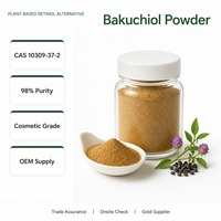Bubuk Bakuchiol 98% Kemurnian Kelas Kosmetik Warna Cokelat Muda Bubuk Halus untuk Formula Perawatan Kulit