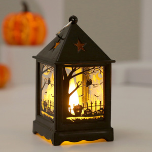 Luz LED de Halloween, Mini Linterna, Candelabro Retro, Decoración de Estrella, Luz Nocturna Electrónica, Adorno de Vela, Ambiente Festivo - Product Image 4