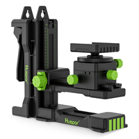 Huepar Base réglable pivotante à 360 degrés Pv11 + support de filetage de 1/4 "adaptateur de niveau Laser