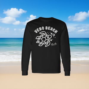 T-shirt à manches longues avec tortue de mer de Vero Beach, Floride, cadeau souvenir - Product Image 3
