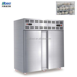 Congelador móvil de acero inoxidable con múltiples puertas y carro rodante para máquinas de elaboración de productos de grano - Product Image 3