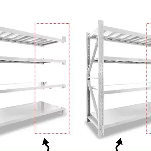 Regal verstellbares metallschraubfreies Regal und Regal Lager lager lagerung mittellauslastung Metallregal Regal