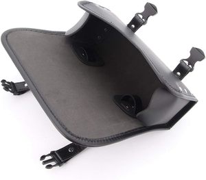 Universal PU cuero Motor horquilla Sissy Bar bolsa de almacenamiento de herramientas bolsa de manillar delantero motocicleta <span class=keywords><strong>alforjas</strong></span> - Product Image 5