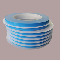 Ruban adhésif thermique double face en fibre de verre à haute adhérence, film bleu, panneau lumineux LED, découpe, ruban thermique haute performance