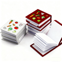 Ensemble de bloc-notes autocollants à couverture rigide avec impression de logo personnalisé en gros pour la promotion