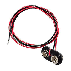 <b>Battery</b> Holder with T/I-Type Connector Button Interface <b>Cable</b> Length <b>Battery</b> Cap Clip - Product Image 2