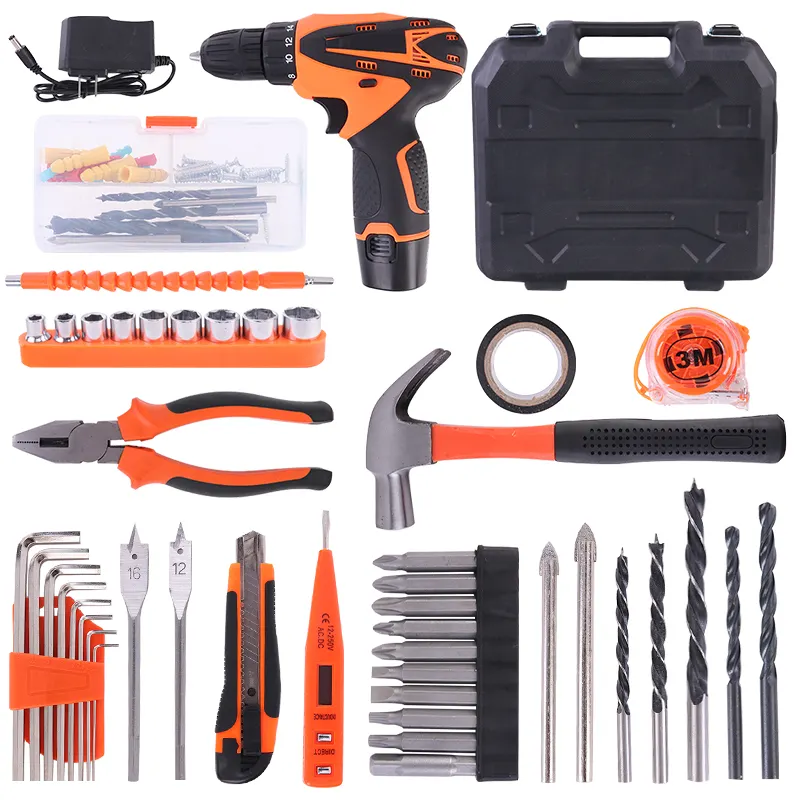 Professionele 131 Stuks Gereedschapskist Combinatie Huishouden Handgereedschap Kit Mini Schroevendraaier Dopsleutel Tool Set