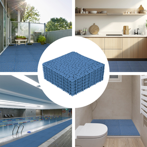 แผ่นปูพื้นพีวีซีกันลื่นแบบประกบกันลื่นสำหรับห้องครัวห้องน้ำระเบียงสระว่ายน้ำพื้นโรงยิม - Product Image 6