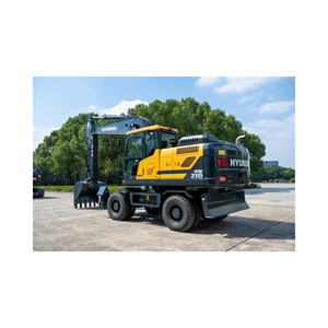 Pelle sur pneus HW210 moderne et originale Pelle sur chenilles à moteur Cummins Nouvelle pelle originale Hyundai HW210 à bas prix - Product Image 1