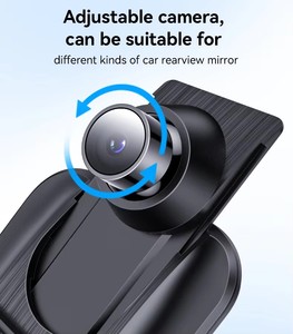 Airplay 4K + 2K 9.66 ''ips xe đầy đủ Màn hình cảm ứng trực tuyến phương tiện truyền thông xe gương DVR phía trước phía sau Dash Cam không dây Carplay <span class=keywords><strong>Android</strong></span> tự động - Product Image 6