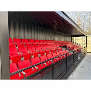 Graderías Móviles para Estadios de Fútbol, 3 Filas, 63 Asientos, Grada de Aluminio, Graderías Móviles para Exteriores - Product Image 6