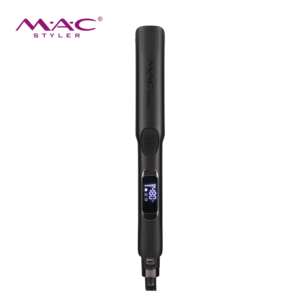 Lisseur de cheveux électrique vibrant à la kératine, ionique, antistatique, 480F, écran LCD, plaques nano-titane de 1,2 pouce - Product Image 1