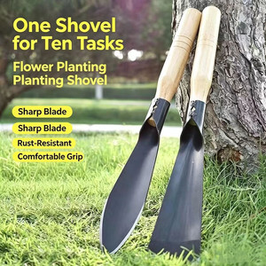 Petite pelle de jardin, truelle métallique pour creuser, planter, cueillir des légumes sauvages, récolter l'ail, utilisation sur la plage et à la ferme - Product Image 3