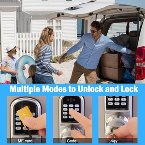 Locstar điện tử serrure intelligente <span class=keywords><strong>Z</strong></span> <span class=keywords><strong>wave</strong></span> Bàn phím khóa Nhà Kỹ thuật số mật khẩu chìa khóa thông minh zwave cửa trước ổ khóa - Product Image 2