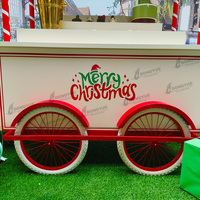Chariot à bonbons détachable personnalisé Chariot à bonbons Joyeux Noël pour la décoration avec enseigne LED