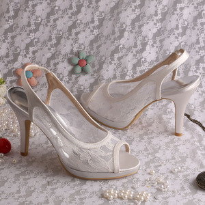 donne nere di pizzo estate sandali <span class=keywords><strong>slingback</strong></span> - Product Image 4