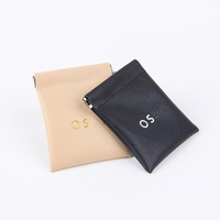 Pochette à bijoux de luxe personnalisée en PU et coton, idéale pour bagues, boucles d'oreilles et cosmétiques, emballage cadeau et expédition, sac en lin sur mesure